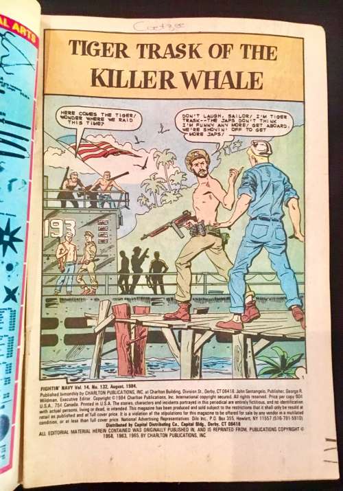FIGHTIN NAVY X2  NO 126 and NO 132  1983-1984 (CHARLTON)VG
