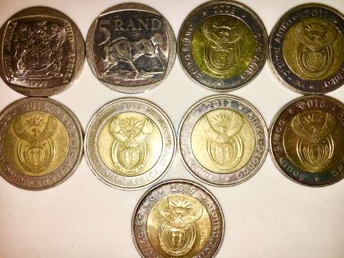 COMPLETE SET OF SOUTH AFRICAN COMMEMORATIVE COINS 1994 TO 2021,50 CENT TO R5 HIGH GRADE COINS