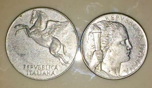 ITALY SET X2 ,,,,10 LIRE & 5 LIRE 1949