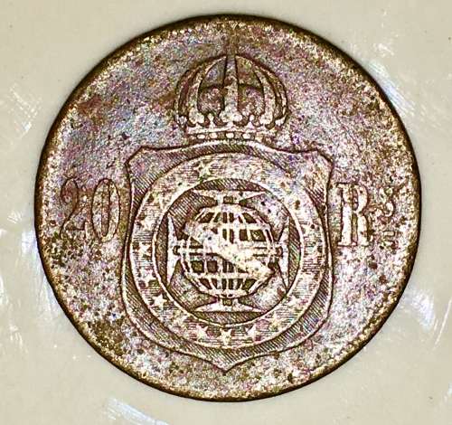 PORTUGAL /BRASIL 20 RÉIS 1868