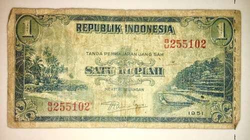 INDONESIA 1 RUPIAH 1951