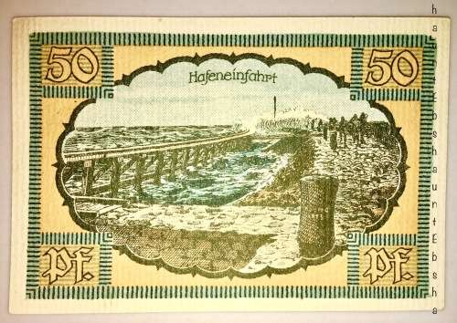 GERMANY 50 PFENNIG 1921 UNC NOTGELD