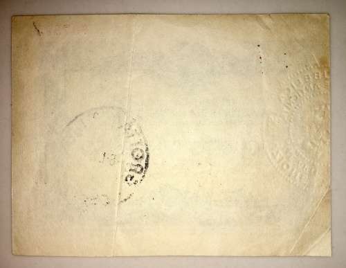 ITALY 150 LIRE BIGLIETTO D`INGRESSO 1945 (VINTAGE ART MUSEUM OPERA TICKET) 9CM X 7CM