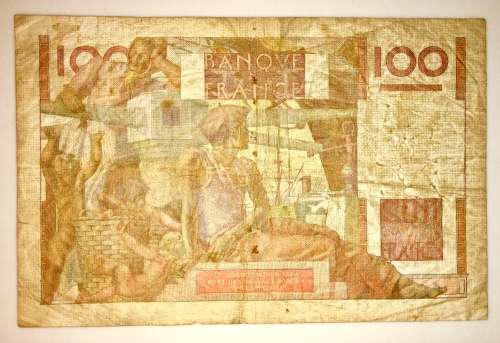FRANCE 100 FRANCS 1952-2-7 N.421