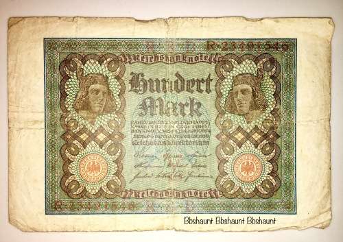 GERMAN EMPIRE 100 MARK 1920 BERLIN