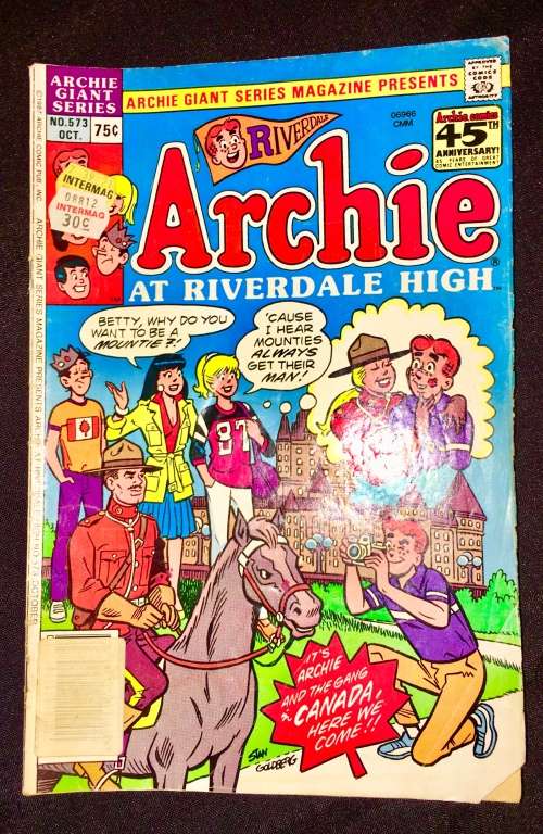 ARCHIE RIVERDALE N0 573  1987(ARCHIE GIANT SERIES)VF