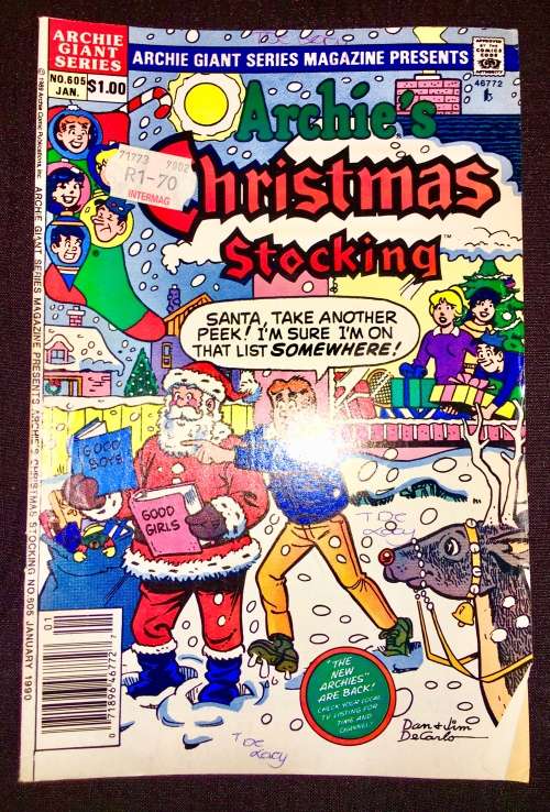 ARCHIE CHRISTMAS STOCKING NO 605 1990 (ARCHIE GIANT SERIES)VF