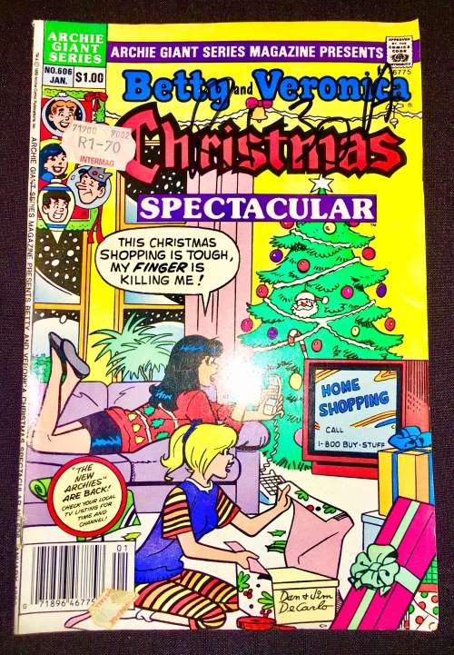 BETTY & VERONICA CHRISTMAS  NO 606 1990 (ARCHIE GIANT SERIES)F