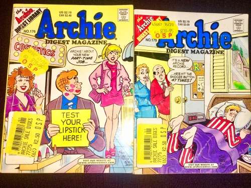 ARCHIE X2,,,,NO 176,NO 179   2001 (ARCHIE DIGEST LIBRARY)VF