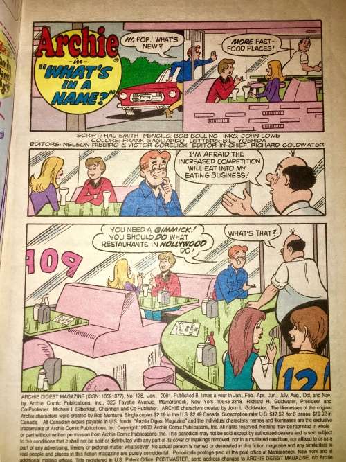 ARCHIE X2,,,,NO 176,NO 179   2001 (ARCHIE DIGEST LIBRARY)VF