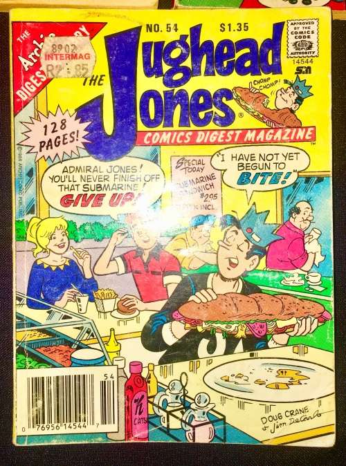 JUGHEAD JONES X3,,,,NO 51,NO 52,NO 54   1988 (ARCHIE DIGEST LIBRARY)VG