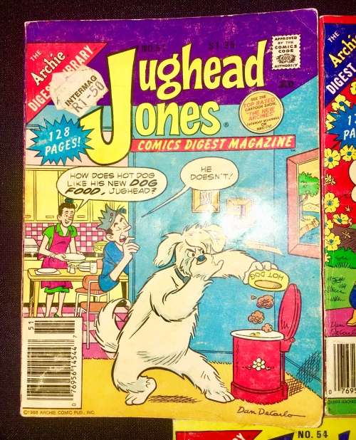 JUGHEAD JONES X3,,,,NO 51,NO 52,NO 54   1988 (ARCHIE DIGEST LIBRARY)VG