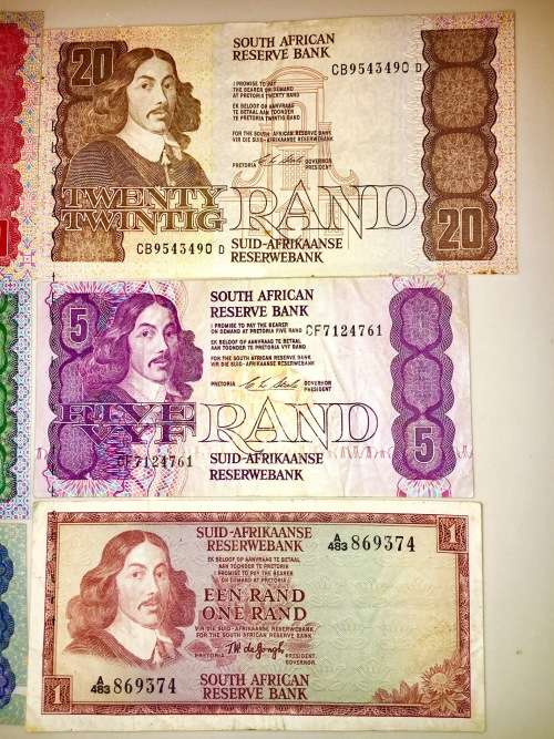 COMPLETE SET OF CL.STALS  & DECIMAL NOTES,   R50 - R2 1990 ( R1  1966 DE JONG)[1 BID TAKES ALL]