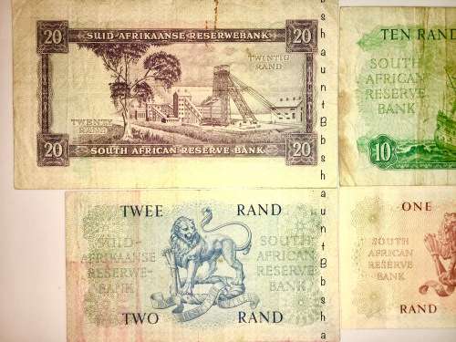 MH DE KOCK COMPLETE SET OF 1961; R20 , R10 , R2 & R1 (1 BID TAKES ALL)