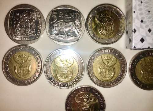 COMPLETE SET OF COMMEMORATIVE R5 COINS 1994 TO 2019 HIGH GRADE COINS