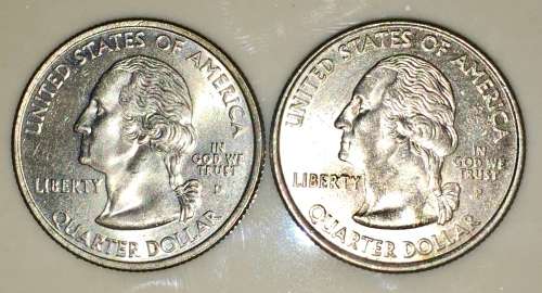 U.S.A X2 QUARTER 25 CENT, MERRYLAND & SOUTH CAROLINA 2000