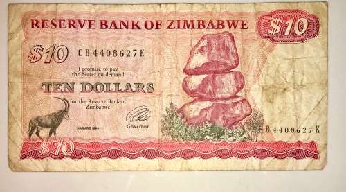 ZIMBABWE $10 1994
