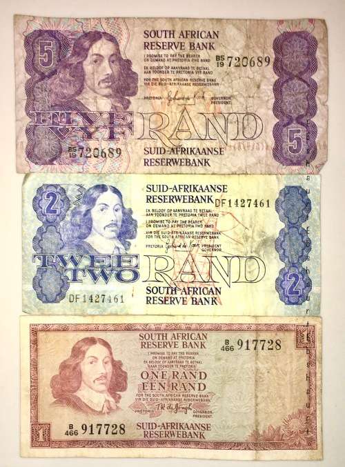 JAN VAN RIEBEECK & VARIOUS GOVERNORS R5 , R2 & R1  [1 BID TAKES ALL)