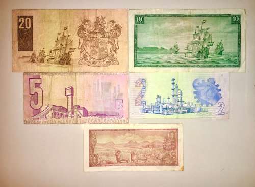 JAN VAN RIEBEECK SET & VARIOUS GOVERNORS R20, R10, R5 , R2 & R1  [1 BID TAKES ALL)