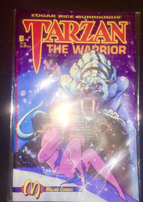 TARZAN,,,NO 3  1992 (MALIBU COMICS)NEAR MINT WITH PLASTIC SLEEVE
