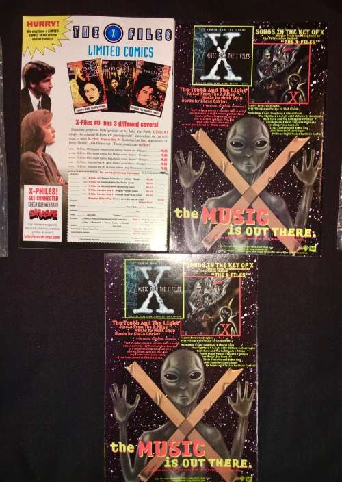X FILES SET X3 NO 22, NO 23 & NO 24  1996 (TOPPS COMICS)NEAR MINT WITH PLASTIC SLEEVE
