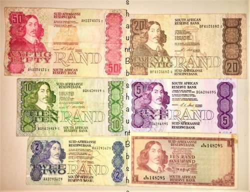 COMPLETE SET OF C.L,STALS & DECIMALS 1990  R50 TO R1[T.W DE JONG 1967] [1 BID TAKES ALL]