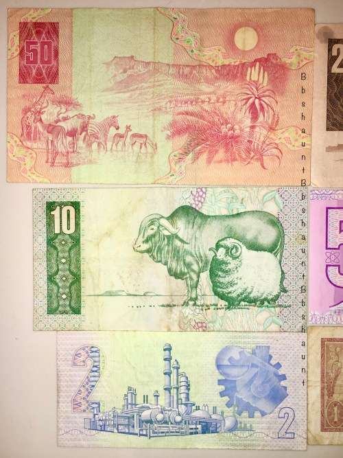COMPLETE SET OF GPC.DE KOCK & DECIMALS 1967  R50 TO R1[T.W DE JONG] [1 BID TAKES ALL]