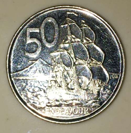 NEW ZEALAND 50 CENT 2015 AUNC