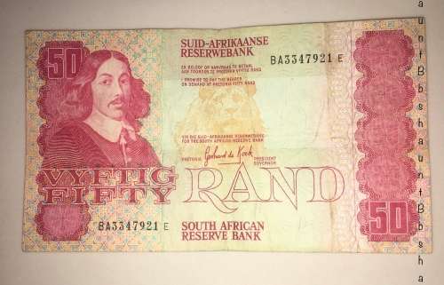 DE KOCK R50  BA3347921 1985 THIRD ISSUE