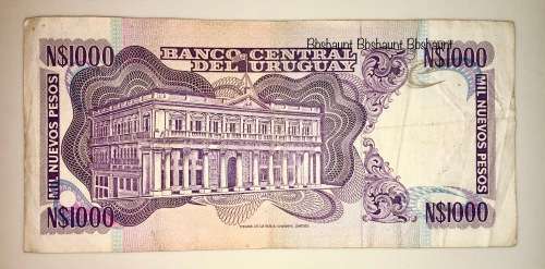 URUGUAY 1000 PESOS 1992