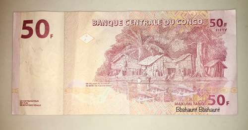 CONGO 50 FRANCS 2013