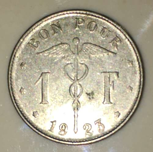 BELGIUM 1 FRANC 1923