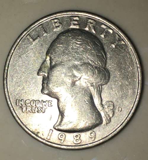 USA 25 CENT DENVER 1989