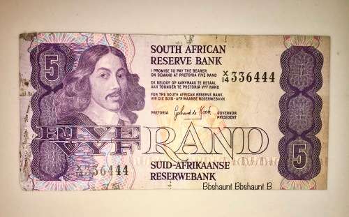 R5 REPLACEMENT NOTE X14-336444 DE KOCK