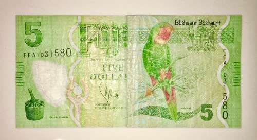 FIJI 5 DOLLARS POLYMER 2012
