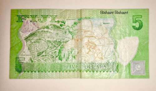 FIJI 5 DOLLARS POLYMER 2012