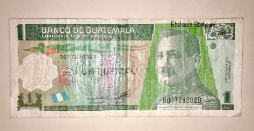 GUATEMALA 1 QUETZAL 2006 POLYMER NOTE