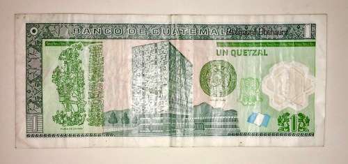 GUATEMALA 1 QUETZAL 2006 POLYMER NOTE