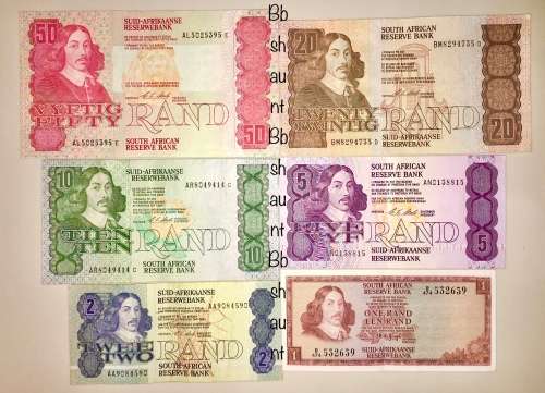 COMPLETE SET OF C.L STALS & DECIMALS  R50 TO( R1 TW DE JONG 1975)-1990s HIGH GRADE NOTES
