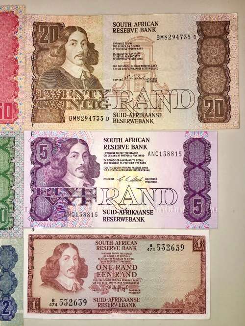 COMPLETE SET OF C.L STALS & DECIMALS  R50 TO( R1 TW DE JONG 1975)-1990s HIGH GRADE NOTES
