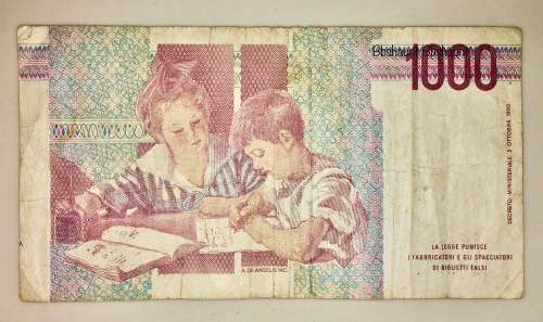 ITALY 1000 LIRE 1990