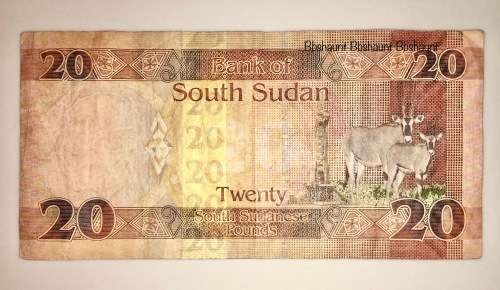 SUDAN SOUTH 20 POUNDS 2015