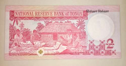 TONGA $2 PA'ANGA 1995 UNC GEM