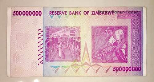 ZIMBABWE $500,000,000  2008