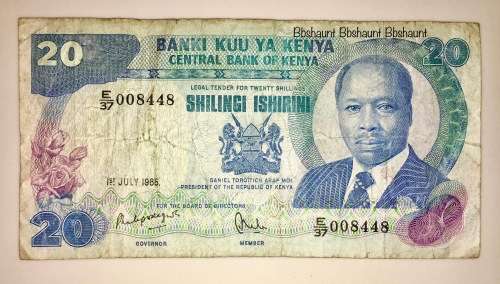 KENYA 20 SHILLINGS 1985
