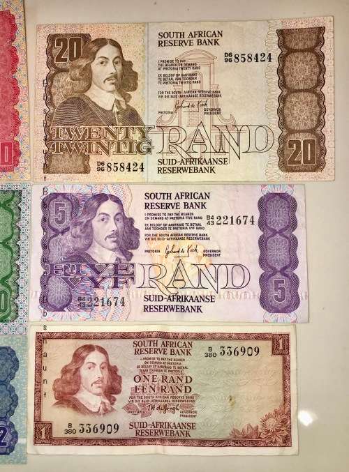 COMPLETE SET OF GPC DE KOCK & DECIMALS  R50 TO( R1 TW DE JONG 1975)-1980s HIGH GRA (1 BID TAKES ALL)