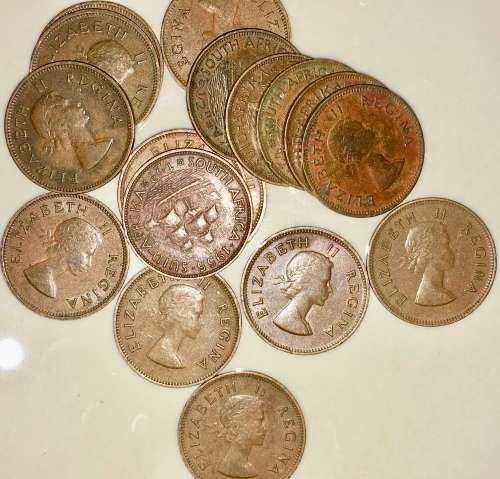 1/2 PENNY 1955 (BID PER COIN)