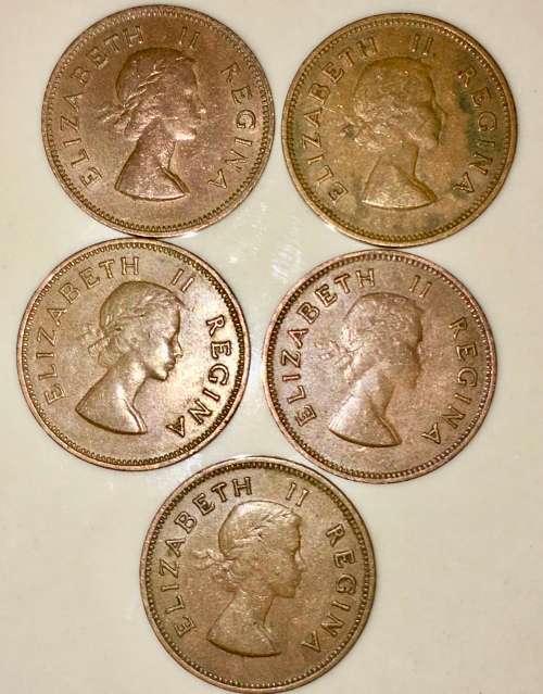 1/2 PENNY 1959 (BID PER COIN)