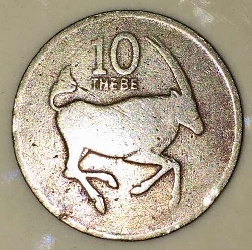 BOTSWANA 10 THEBE 1976