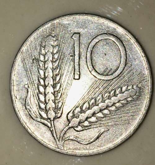 ITALY  .10 LIRE  1955